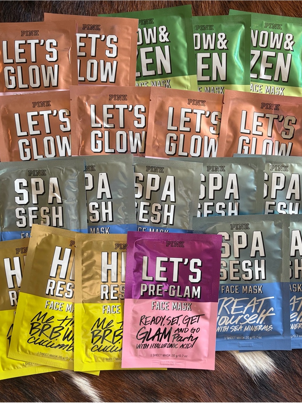 20 Victoria Secret PINK individual face mask retail $100 All NEW mixed styles